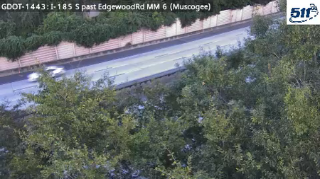GDOT-1443: I-185 S past EdgewoodRd MM 6 (Muscogee)